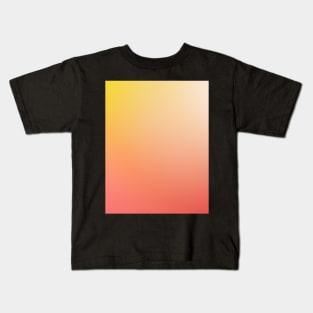 Modern gold ombre pink color block Kids T-Shirt